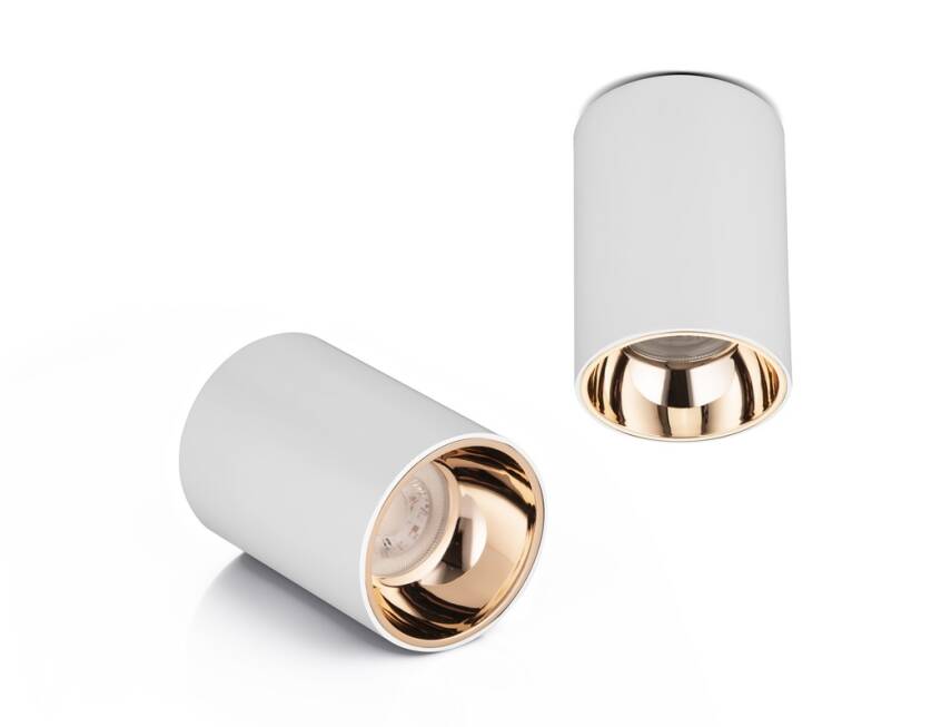 Sıva Üstü Silindir Led Spot Beyaz-Gold - 1