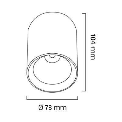 Sıva Üstü Silindir Led Spot Beyaz-Krom - 5