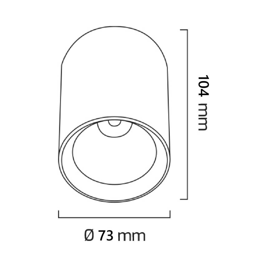 Sıva Üstü Silindir Led Spot Beyaz-Krom - 5