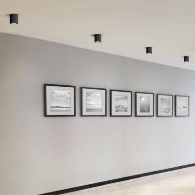 Sıva Üstü Silindir Led Spot Siyah-Gold - 4