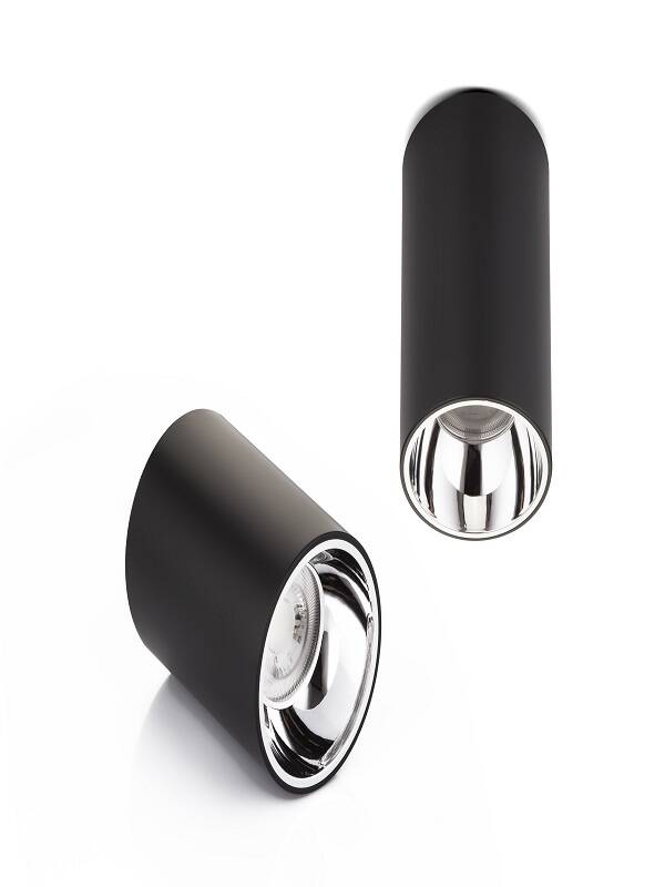Sıva Üstü Silindir Led Spot Siyah-Krom - 1
