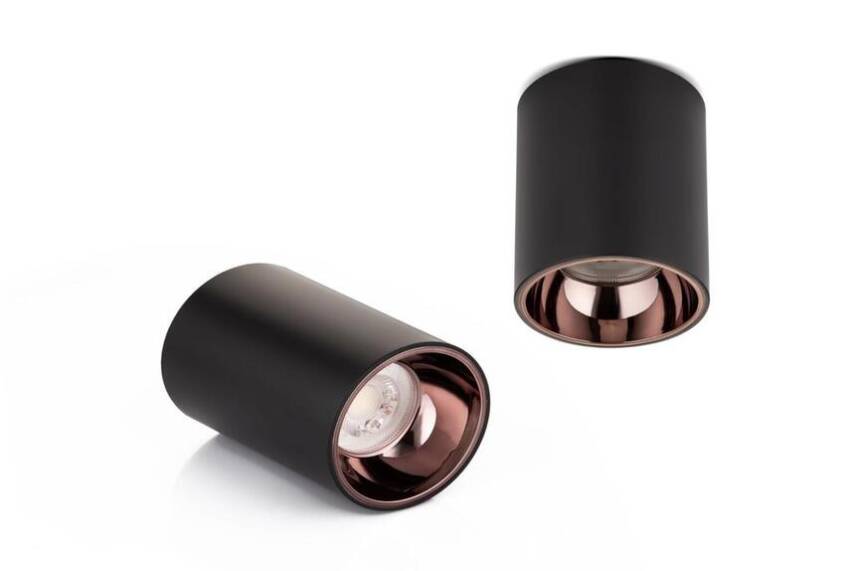 Sıva Üstü Silindir Led Spot Siyah-Rose-Black - 1